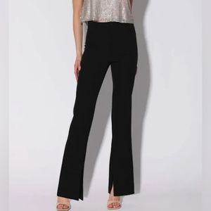 WALTER BAKER NWT Atlas Black Pant with Inseam Slit Leg